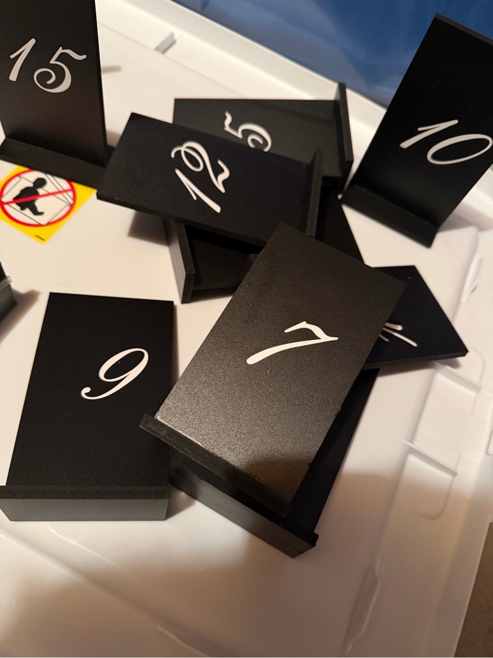 Table numbers - Picture 2 of 2